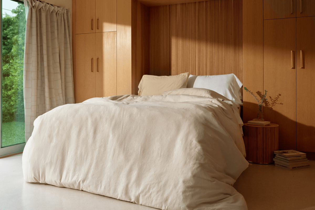 Linen-Cotton Fitted Sheet